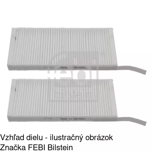 Kabínový filter s uhlíkom POLCAR S11-1079