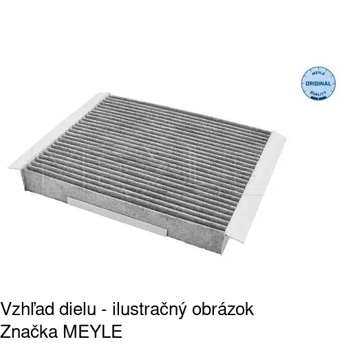 Kabínový filter s uhlíkom POLCAR S11-1090 - obr. 1