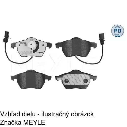 Brzdové dosky POLCAR S70-0018