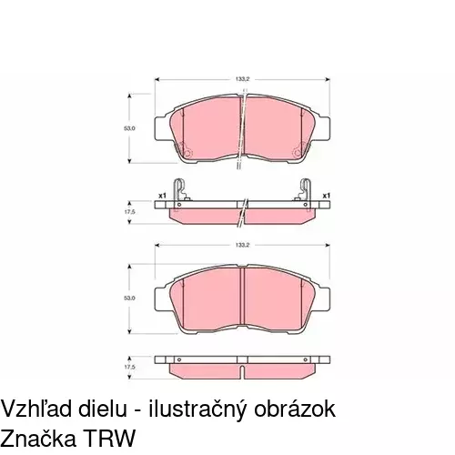 Brzdové dosky POLCAR S70-0108 - obr. 4