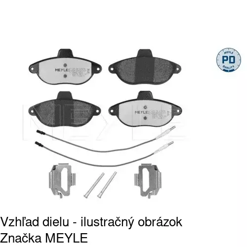 Brzdové dosky POLCAR S70-0127 - obr. 1