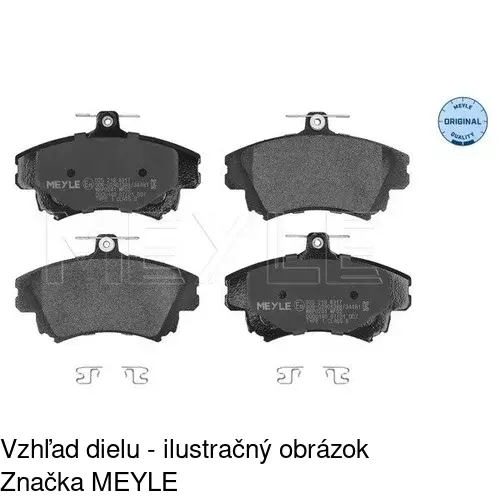 Brzdové dosky POLCAR S70-0132 - obr. 1