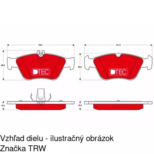 Brzdové dosky POLCAR S70-0142 - obr. 5