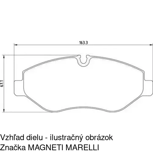 Brzdové dosky POLCAR S70-0178