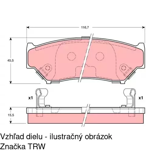 Brzdové dosky POLCAR S70-0231 - obr. 5