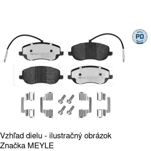 Brzdové dosky POLCAR S70-0250 - obr. 2