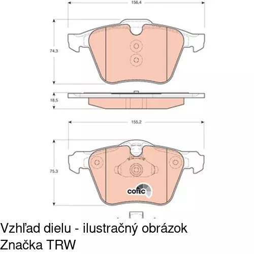 Brzdové dosky POLCAR S70-0251 - obr. 5