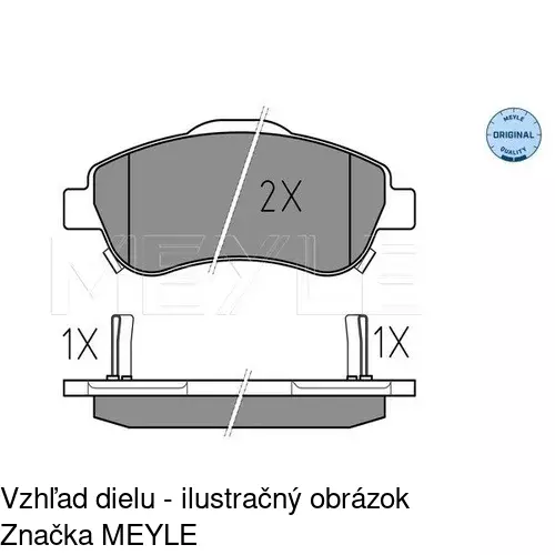 Brzdové dosky POLCAR S70-0262 - obr. 2