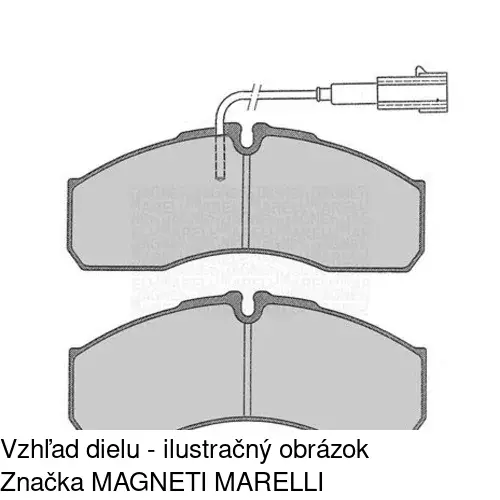 Brzdové dosky POLCAR S70-0267 - obr. 1