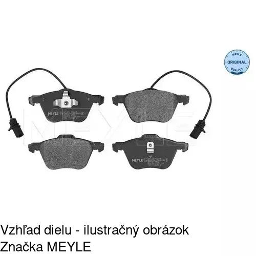 Brzdové dosky POLCAR S70-0300 - obr. 1