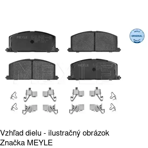 Brzdové dosky POLCAR S70-0304