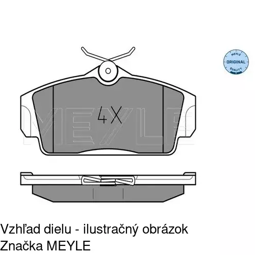 Brzdové dosky POLCAR S70-0319 - obr. 2