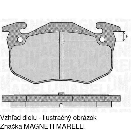 Brzdové dosky POLCAR S70-0328 - obr. 2