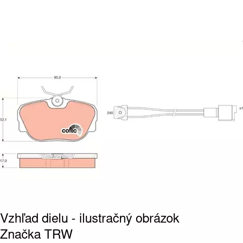 Brzdové dosky POLCAR S70-0408