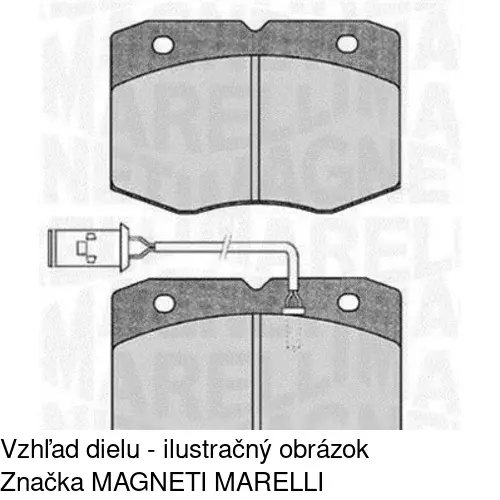 Brzdové dosky POLCAR S70-0410 - obr. 2