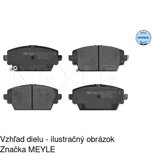 Brzdové dosky POLCAR S70-0419 - obr. 1