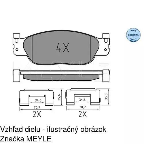 Brzdové dosky POLCAR S70-0448 - obr. 3