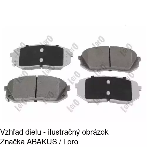 Brzdové dosky POLCAR S70-0527 - obr. 2