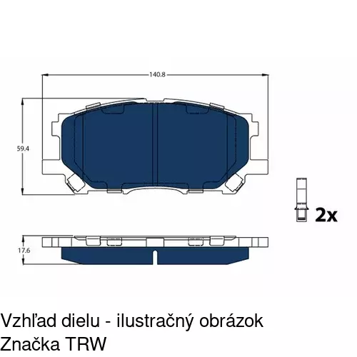 Brzdové dosky POLCAR S70-0557 - obr. 3