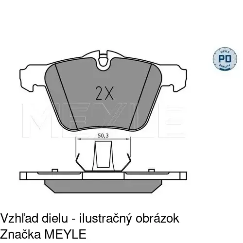 Brzdové dosky POLCAR S70-0559 - obr. 1