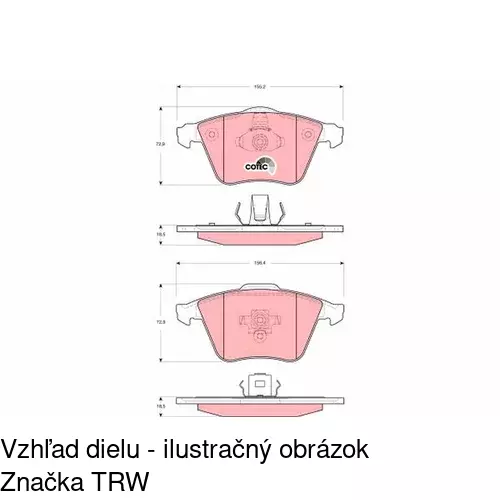 Brzdové dosky POLCAR S70-0583 - obr. 3