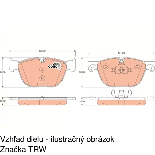 Brzdové dosky POLCAR S70-0593 - obr. 3