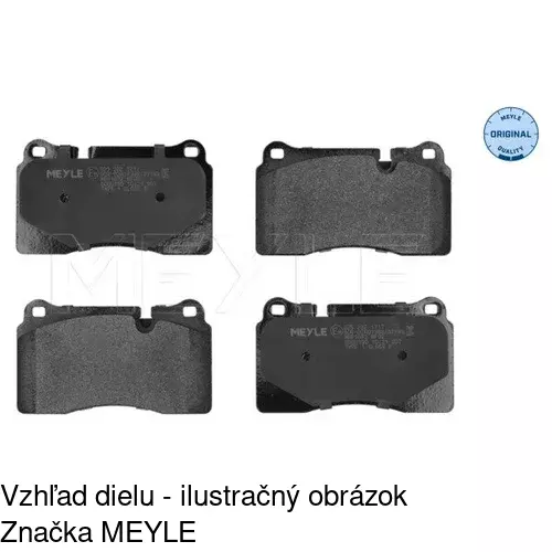 Brzdové dosky POLCAR S70-0599 - obr. 1