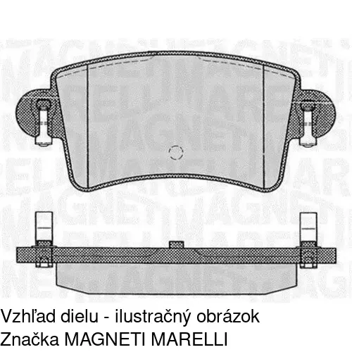 Brzdové dosky POLCAR S70-1056 - obr. 1