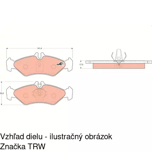 Brzdové dosky POLCAR S70-1088 - obr. 3