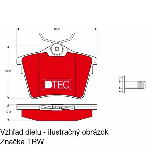 Brzdové dosky POLCAR S70-1126 - obr. 4