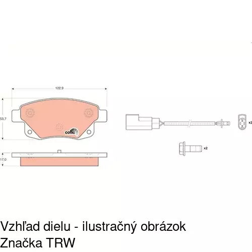 Brzdové dosky POLCAR S70-1218 - obr. 5