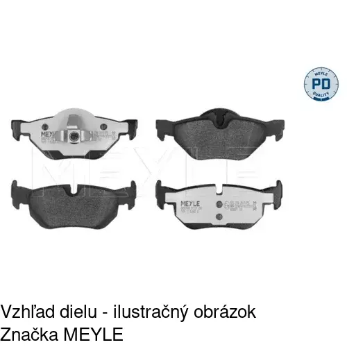 Brzdové dosky POLCAR S70-1353 - obr. 1