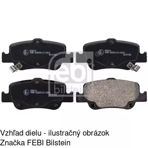 Brzdové dosky POLCAR S70-1362