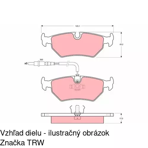 Brzdové dosky POLCAR S70-1409 - obr. 2