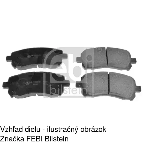 Brzdové dosky POLCAR S70-1442 - obr. 1