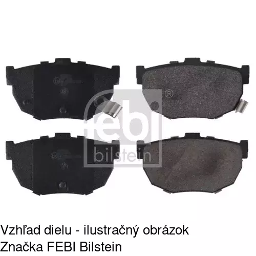 Brzdové dosky POLCAR S70-1445 - obr. 2