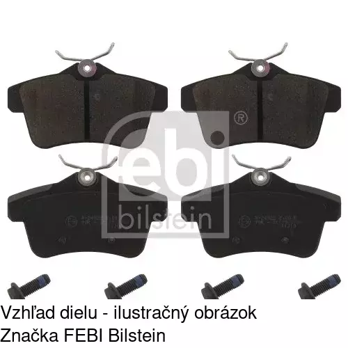 Brzdové dosky POLCAR S70-1575 - obr. 1