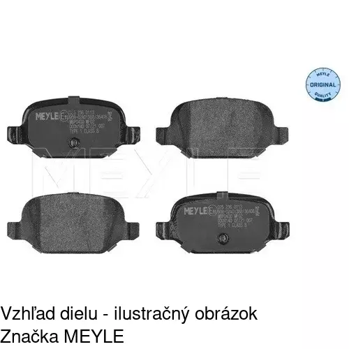 Brzdové dosky POLCAR S70-1611 - obr. 2