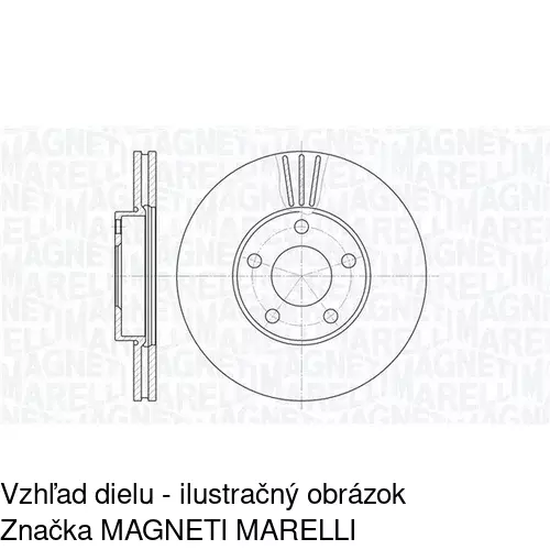 Brzdový kotúč POLCAR S71-0069