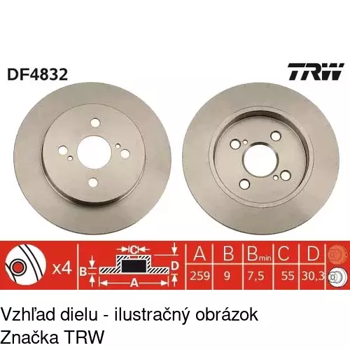 Brzdový kotúč POLCAR S71-0199 - obr. 4