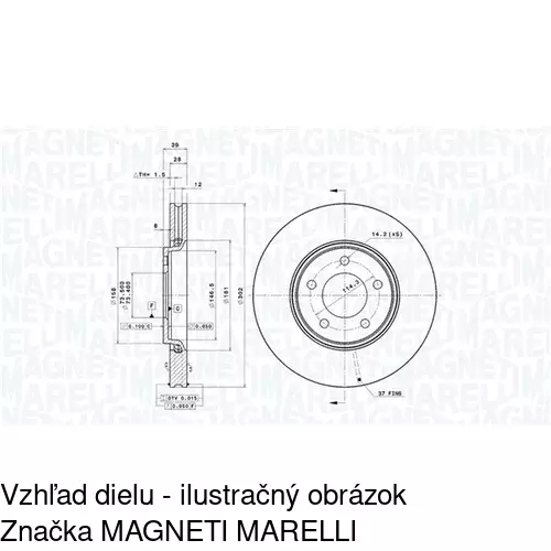 Brzdový kotúč POLCAR S71-0269 - obr. 4