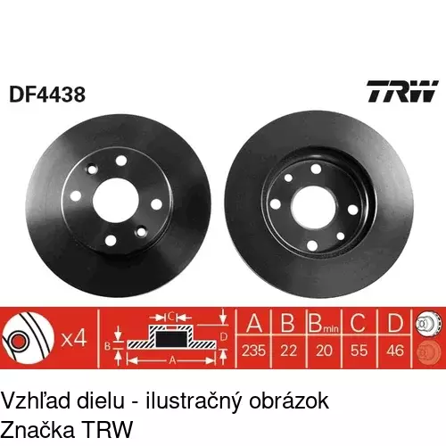 Brzdový kotúč POLCAR S71-0331 - obr. 4