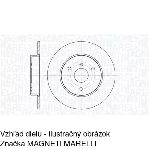 Brzdový kotúč POLCAR S71-0376 - obr. 1