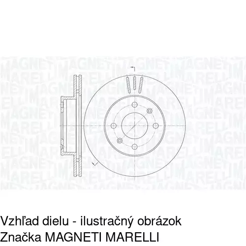 Brzdový kotúč POLCAR S71-0404 - obr. 1