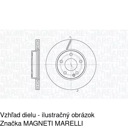 Brzdový kotúč POLCAR S71-0418