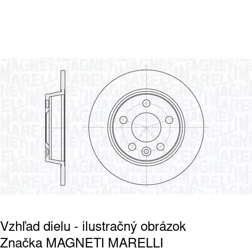 Brzdový kotúč POLCAR S71-1025 - obr. 1