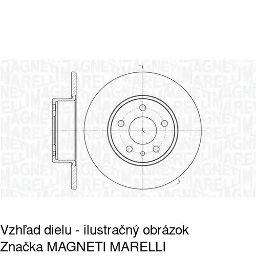 Brzdový kotúč POLCAR S71-1084 - obr. 2