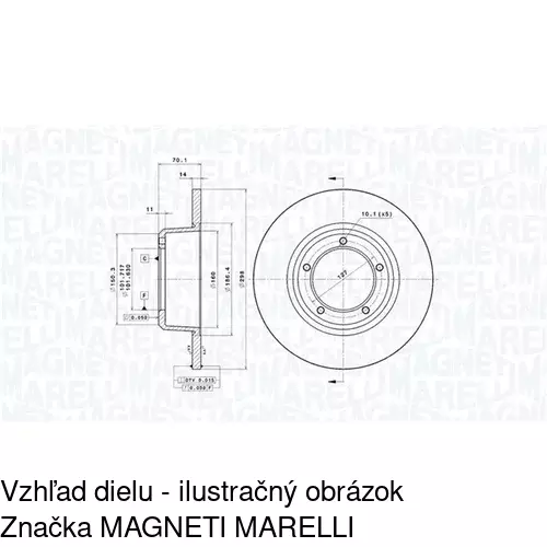 Brzdový kotúč POLCAR S71-1218 - obr. 2