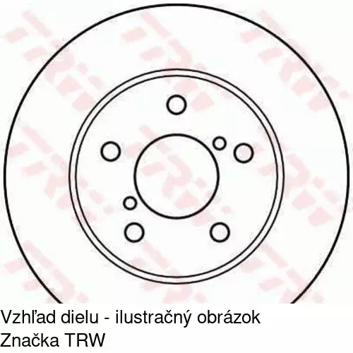 Brzdový kotúč POLCAR S71-2029