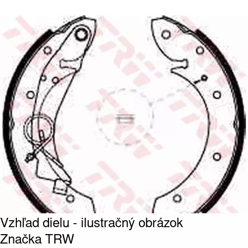 Brzdové čeľuste POLCAR S72-1051 - obr. 2